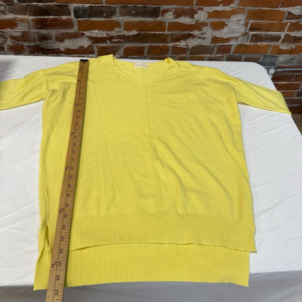 Dreamers By Debut Women's Yellow Knit Sweater Size Small/Medium Lemon - Picture 8 of 9
